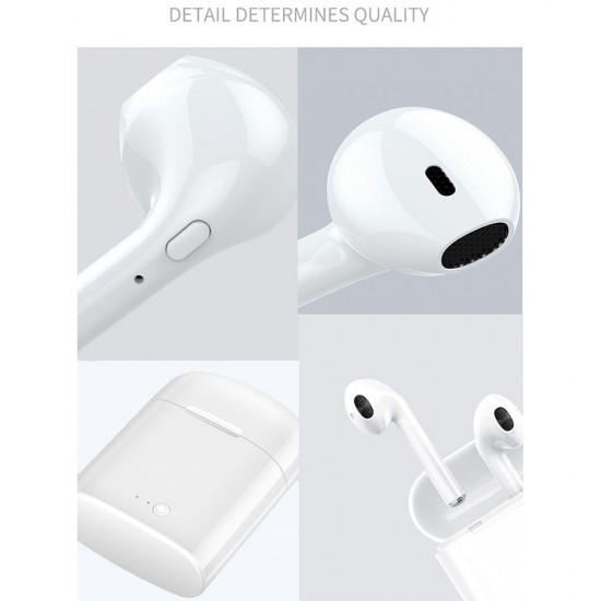 i7S Wirelessly BT5.0 Earbud Headphones In-ear Portable Headsets with Charge Box Touching ControlCompatible with Android / iOS i7S Wirelessly BT5.0 Earbud Headphones In-ear Portable Headsets with Charge Box Touching ControlCompatible with Android / iOS