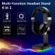 RGB Gaming Headset Stand With USB/Type-C Charger Ports Gaming Headset Holder Hanger with Stable Base for All Over-Ear Headphones RGB Gaming Headset Stand With USB/Type-C Charger Ports Gaming Headset Holder Hanger with Stable Base for All Over-Ear Headphones