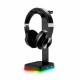 RGB Gaming Headset Stand With USB/Type-C Charger Ports Gaming Headset Holder Hanger with Stable Base for All Over-Ear Headphones RGB Gaming Headset Stand With USB/Type-C Charger Ports Gaming Headset Holder Hanger with Stable Base for All Over-Ear Headphones