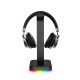 RGB Gaming Headset Stand With USB/Type-C Charger Ports Gaming Headset Holder Hanger with Stable Base for All Over-Ear Headphones RGB Gaming Headset Stand With USB/Type-C Charger Ports Gaming Headset Holder Hanger with Stable Base for All Over-Ear Headphones