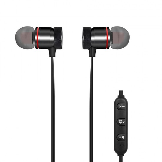 Bluetooth 4.1 Headphones Outdoor Sport Headsets Music Earphone Magnetic Suction Built-in Microphone Line Control Bluetooth 4.1 Headphones Outdoor Sport Headsets Music Earphone Magnetic Suction Built-in Microphone Line Control