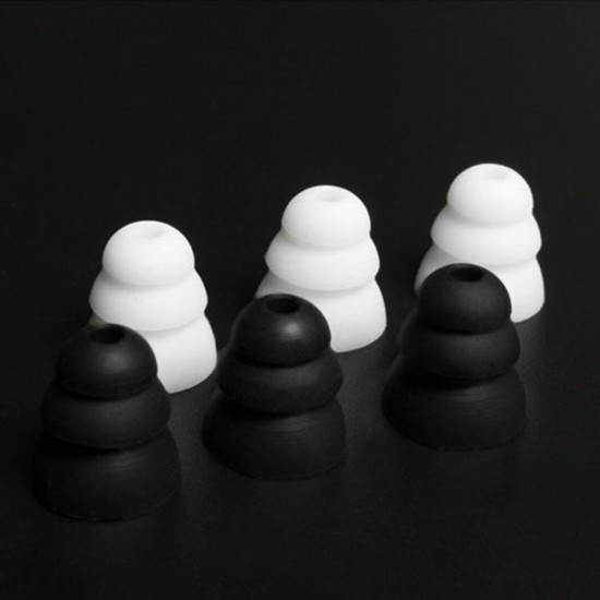 3 Pairs 6 PCS Three Layer Silicone In-Ear Earphone Covers Cap Replacement Earbud Bud Tips Earbuds eartips Earplug Ear Pads Cushion Random Color & Size 3 Pairs 6 PCS Three Layer Silicone In-Ear Earphone Covers Cap Replacement Earbud Bud Tips Earbuds eartips Earplug Ear Pads Cushion Random Color & Size