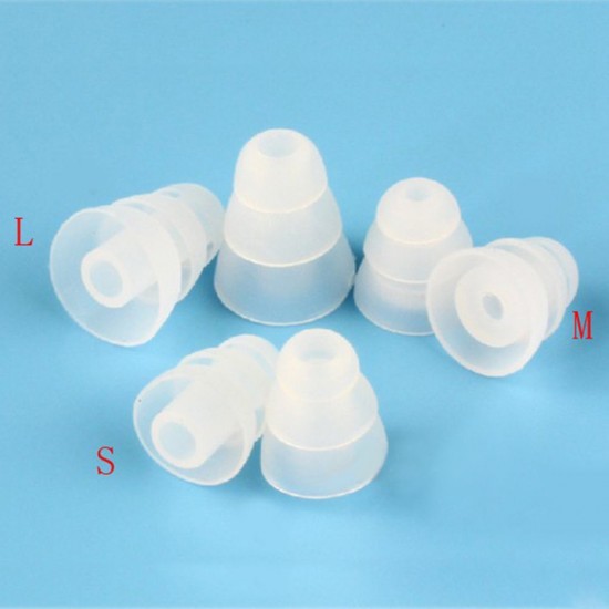 3 Pairs 6 PCS Three Layer Silicone In-Ear Earphone Covers Cap Replacement Earbud Bud Tips Earbuds eartips Earplug Ear Pads Cushion Random Color & Size 3 Pairs 6 PCS Three Layer Silicone In-Ear Earphone Covers Cap Replacement Earbud Bud Tips Earbuds eartips Earplug Ear Pads Cushion Random Color & Size