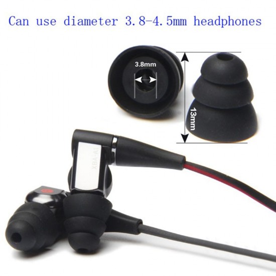 3 Pairs 6 PCS Three Layer Silicone In-Ear Earphone Covers Cap Replacement Earbud Bud Tips Earbuds eartips Earplug Ear Pads Cushion Random Color & Size 3 Pairs 6 PCS Three Layer Silicone In-Ear Earphone Covers Cap Replacement Earbud Bud Tips Earbuds eartips Earplug Ear Pads Cushion Random Color & Size