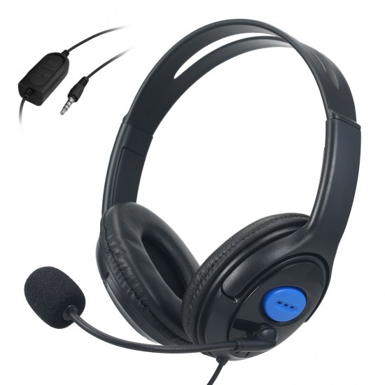 3.5mm Wired Gaming Headphones Over Ear Game Headset Stereo Bass Earphone with Microphone Volume Control for PC Laptop PS4 Smart Phone 3.5mm Wired Gaming Headphones Over Ear Game Headset Stereo Bass Earphone with Microphone Volume Control for PC Laptop PS4 Smart Phone