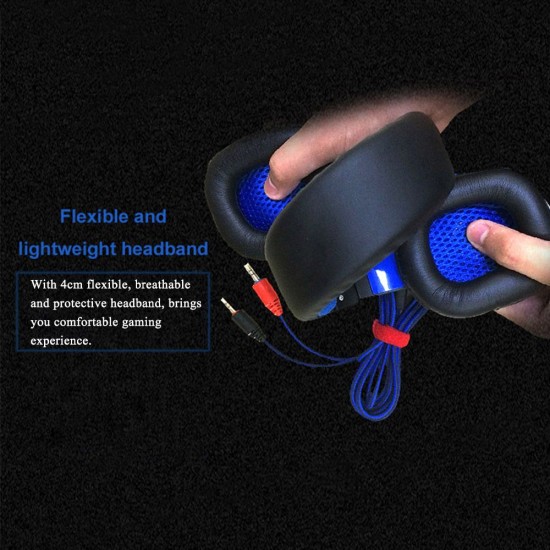 Gaming Headset Headphone for PC Laptop with Microphone with USB 3.5mm Interface LED Volume Control Over-ear Headphone Gaming Headset Headphone for PC Laptop with Microphone with USB 3.5mm Interface LED Volume Control Over-ear Headphone