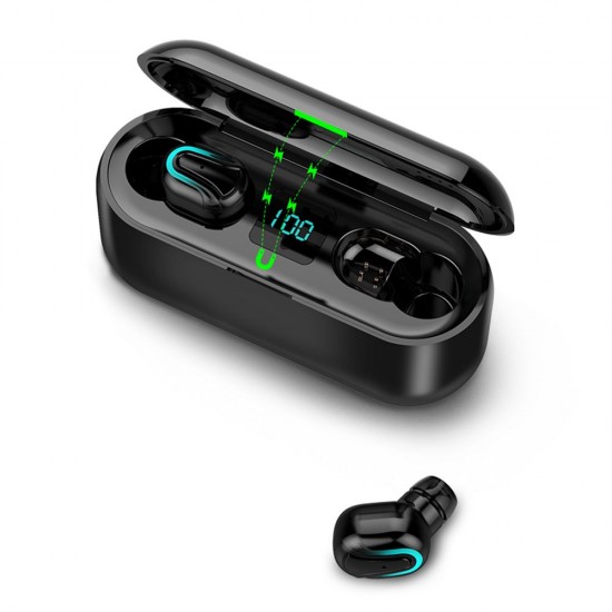 Bluetooth 5.0 Earbuds True Wireless Headphones with Mic In-ear Stereo Earphones Twins IPX5 Waterproof Sports Headset Charging Box Battery Digital Display Bluetooth 5.0 Earbuds True Wireless Headphones with Mic In-ear Stereo Earphones Twins IPX5 Waterproof Sports Headset Charging Box Battery Digital Display