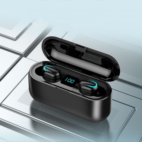 Bluetooth 5.0 Earbuds True Wireless Headphones with Mic In-ear Stereo Earphones Twins IPX5 Waterproof Sports Headset Charging Box Battery Digital Display Bluetooth 5.0 Earbuds True Wireless Headphones with Mic In-ear Stereo Earphones Twins IPX5 Waterproof Sports Headset Charging Box Battery Digital Display