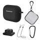 5 in1 Protective Case Compatible with Apple AirPods Pro Charging Case Silicone Cover + Watch Band Holder + Anti-lost Straps + Storage Bag + Hook Earphone Protector Accessories 5 in1 Protective Case Compatible with Apple AirPods Pro Charging Case Silicone Cover + Watch Band Holder + Anti-lost Straps + Storage Bag + Hook Earphone Protector Accessories