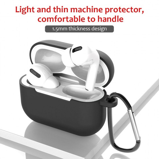 5 in1 Protective Case Compatible with Apple AirPods Pro Charging Case Silicone Cover + Watch Band Holder + Anti-lost Straps + Storage Bag + Hook Earphone Protector Accessories 5 in1 Protective Case Compatible with Apple AirPods Pro Charging Case Silicone Cover + Watch Band Holder + Anti-lost Straps + Storage Bag + Hook Earphone Protector Accessories