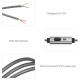 DIY Earphone Cable with Mic Pure Copper Wire Replacement Type-C Male Jack to Bare End Headphone Cable Semi-finished Headset Cable for Cable Repair DIY Earphone Cable with Mic Pure Copper Wire Replacement Type-C Male Jack to Bare End Headphone Cable Semi-finished Headset Cable for Cable Repair
