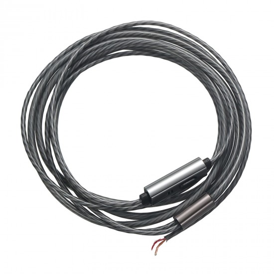 DIY Earphone Cable with Mic Pure Copper Wire Replacement Type-C Male Jack to Bare End Headphone Cable Semi-finished Headset Cable for Cable Repair DIY Earphone Cable with Mic Pure Copper Wire Replacement Type-C Male Jack to Bare End Headphone Cable Semi-finished Headset Cable for Cable Repair