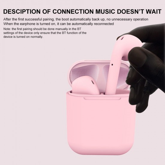 Inpods 12 BT5.0 Wireless Headphones In-Ear Stereo Sound Auto Pairing Touch Control Waterproof Sports Headset Inpods 12 BT5.0 Wireless Headphones In-Ear Stereo Sound Auto Pairing Touch Control Waterproof Sports Headset