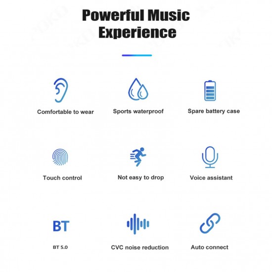 B9 BT 5.0 Earphones Sports Mini Earphones Cordless Stereo Headphone with Auto Pairing Touch-Control LED-Display Waterproof Telephone Answering Function B9 BT 5.0 Earphones Sports Mini Earphones Cordless Stereo Headphone with Auto Pairing Touch-Control LED-Display Waterproof Telephone Answering Function