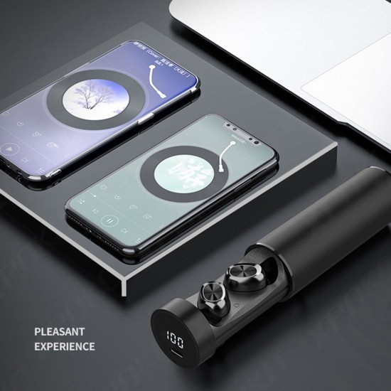 B9 BT 5.0 Earphones Sports Mini Earphones Cordless Stereo Headphone with Auto Pairing Touch-Control LED-Display Waterproof Telephone Answering Function B9 BT 5.0 Earphones Sports Mini Earphones Cordless Stereo Headphone with Auto Pairing Touch-Control LED-Display Waterproof Telephone Answering Function