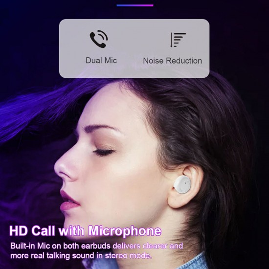Bluetooth 5.0 Mini TWS Earbuds True Wireless Headphones Sport Headset In-ear Earphones with Mic Charging Case Battery Digital Display Bluetooth 5.0 Mini TWS Earbuds True Wireless Headphones Sport Headset In-ear Earphones with Mic Charging Case Battery Digital Display