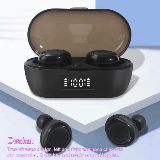 Bluetooth 5.0 Mini TWS Earbuds True Wireless Headphones Sport Headset In-ear Earphones with Mic Charging Case Battery Digital Display Bluetooth 5.0 Mini TWS Earbuds True Wireless Headphones Sport Headset In-ear Earphones with Mic Charging Case Battery Digital Display