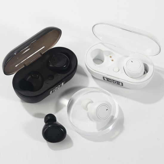 Bluetooth 5.0 Mini TWS Earbuds True Wireless Headphones Sport Headset In-ear Earphones with Mic Charging Case Battery Digital Display Bluetooth 5.0 Mini TWS Earbuds True Wireless Headphones Sport Headset In-ear Earphones with Mic Charging Case Battery Digital Display