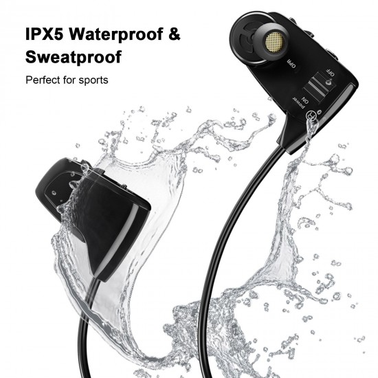 8GB MP3 Player Wireless Bluetooth 5.0 Headphone IPX5 Waterproof Music Earphone Outdoor Sports Headset with Mic for Mobile Phone 8GB MP3 Player Wireless Bluetooth 5.0 Headphone IPX5 Waterproof Music Earphone Outdoor Sports Headset with Mic for Mobile Phone