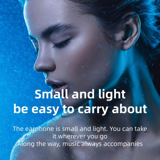 G6 Bluetooth 5.1 TWS Earbuds True Wireless Headphones Sweatproof Sports Headset with Mic 1200mAh Charging Box Clock Time Display Battery Power Display USB Output G6 Bluetooth 5.1 TWS Earbuds True Wireless Headphones Sweatproof Sports Headset with Mic 1200mAh Charging Box Clock Time Display Battery Power Display USB Output