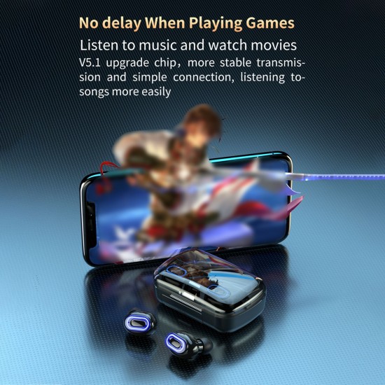M1 BT5.1 Earphones Auto Pairing HiFi Sound Noise Reduction Clear Calls IPX7 Waterproof Three-screen Digital Display Power Bank M1 BT5.1 Earphones Auto Pairing HiFi Sound Noise Reduction Clear Calls IPX7 Waterproof Three-screen Digital Display Power Bank