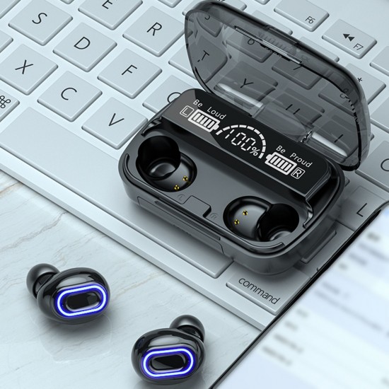 M1 BT5.1 Earphones Auto Pairing HiFi Sound Noise Reduction Clear Calls IPX7 Waterproof Three-screen Digital Display Power Bank M1 BT5.1 Earphones Auto Pairing HiFi Sound Noise Reduction Clear Calls IPX7 Waterproof Three-screen Digital Display Power Bank