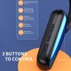BT 5.0 Headset with Mic Open-ear Design 5.2 Surround Sound Flexible Headband 3 Controlling Buttons IP67 WaterProof, Blue BT 5.0 Headset with Mic Open-ear Design 5.2 Surround Sound Flexible Headband 3 Controlling Buttons IP67 WaterProof, Blue