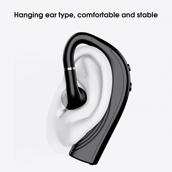 RD02 BT 5.0 Wireless Earphone Handsfree Business Headset Noise Reduction Mini Earphone Single Earhook with MIC for Running Driving Gym Spa Black RD02 BT 5.0 Wireless Earphone Handsfree Business Headset Noise Reduction Mini Earphone Single Earhook with MIC for Running Driving Gym Spa Black