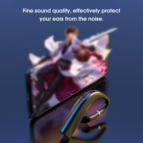 RD02 BT 5.0 Wireless Earphone Handsfree Business Headset Noise Reduction Mini Earphone Single Earhook with MIC for Running Driving Gym Spa Black RD02 BT 5.0 Wireless Earphone Handsfree Business Headset Noise Reduction Mini Earphone Single Earhook with MIC for Running Driving Gym Spa Black
