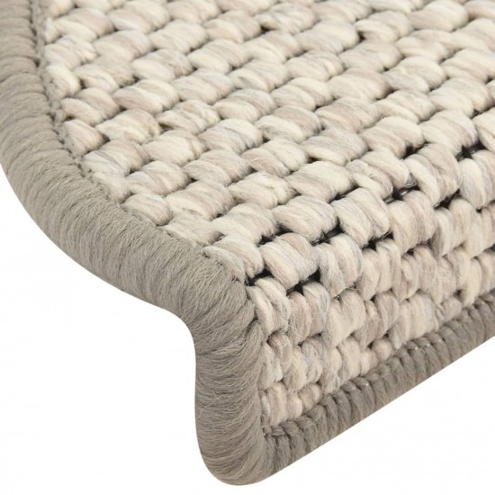 Self-adhesive Stair Mats Sisal-Look 15 pcs 65x25 cm Beige Self-adhesive Stair Mats Sisal-Look 15 pcs 65x25 cm Beige