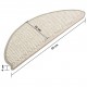 Self-adhesive Stair Mats Sisal-Look 15 pcs 65x25 cm Beige Self-adhesive Stair Mats Sisal-Look 15 pcs 65x25 cm Beige