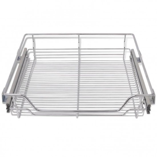 Pull-Out Wire Baskets 2 pcs Silver 600 mm Pull-Out Wire Baskets 2 pcs Silver 600 mm