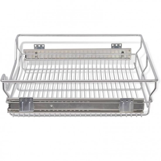 Pull-Out Wire Baskets 2 pcs Silver 600 mm Pull-Out Wire Baskets 2 pcs Silver 600 mm