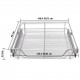Pull-Out Wire Baskets 2 pcs Silver 600 mm Pull-Out Wire Baskets 2 pcs Silver 600 mm