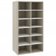 Shoe Rack White and Sonoma Oak 54x34x100.5 cm Chipboard Shoe Rack White and Sonoma Oak 54x34x100.5 cm Chipboard
