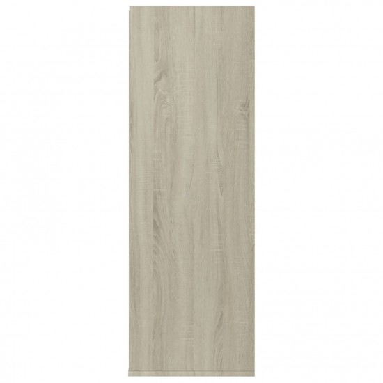 Shoe Rack White and Sonoma Oak 54x34x100.5 cm Chipboard Shoe Rack White and Sonoma Oak 54x34x100.5 cm Chipboard