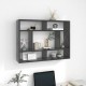 Wall Shelf High Gloss Grey 75x16x55 cm Chipboard Wall Shelf High Gloss Grey 75x16x55 cm Chipboard