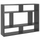 Wall Shelf High Gloss Grey 75x16x55 cm Chipboard Wall Shelf High Gloss Grey 75x16x55 cm Chipboard
