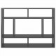 Wall Shelf High Gloss Grey 75x16x55 cm Chipboard Wall Shelf High Gloss Grey 75x16x55 cm Chipboard