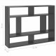 Wall Shelf High Gloss Grey 75x16x55 cm Chipboard Wall Shelf High Gloss Grey 75x16x55 cm Chipboard