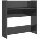 Wall Shoe Cabinets 2 pcs High Gloss Grey 60x18x60 cm Chipboard Wall Shoe Cabinets 2 pcs High Gloss Grey 60x18x60 cm Chipboard