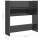 Wall Shoe Cabinets 2 pcs High Gloss Grey 60x18x60 cm Chipboard Wall Shoe Cabinets 2 pcs High Gloss Grey 60x18x60 cm Chipboard