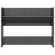 Wall Shoe Cabinet High Gloss Grey 80x18x60 cm Chipboard Wall Shoe Cabinet High Gloss Grey 80x18x60 cm Chipboard