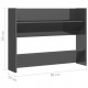 Wall Shoe Cabinet High Gloss Grey 80x18x60 cm Chipboard Wall Shoe Cabinet High Gloss Grey 80x18x60 cm Chipboard