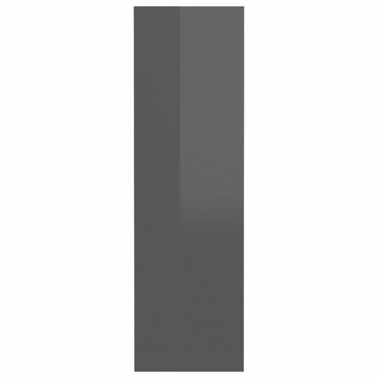 Wall Shoe Cabinets 2 pcs High Gloss Grey 60x18x60 cm Chipboard Wall Shoe Cabinets 2 pcs High Gloss Grey 60x18x60 cm Chipboard