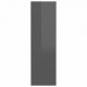 Wall Shoe Cabinets 2 pcs High Gloss Grey 60x18x60 cm Chipboard Wall Shoe Cabinets 2 pcs High Gloss Grey 60x18x60 cm Chipboard