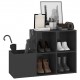Hall Shoe Cabinet High Gloss Grey 105x35.5x70 cm Chipboard Hall Shoe Cabinet High Gloss Grey 105x35.5x70 cm Chipboard