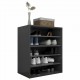 Shoe Cabinet High Gloss Black 60x35x70 cm Chipboard Shoe Cabinet High Gloss Black 60x35x70 cm Chipboard