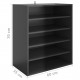 Shoe Cabinet High Gloss Black 60x35x70 cm Chipboard Shoe Cabinet High Gloss Black 60x35x70 cm Chipboard