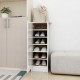 Shoe Cabinet High Gloss White 32x35x92 cm Chipboard Shoe Cabinet High Gloss White 32x35x92 cm Chipboard